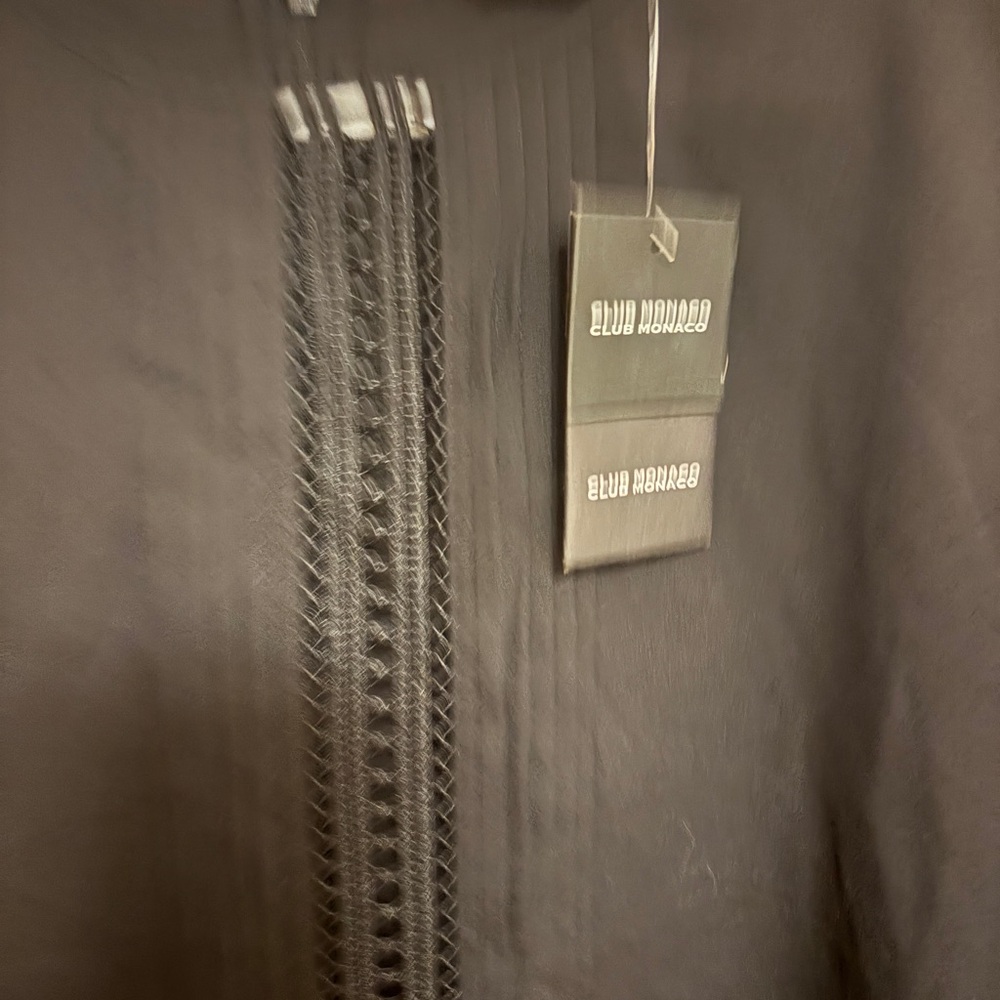 Zara Black Lace Accent Blouse - Picture 2 of 8